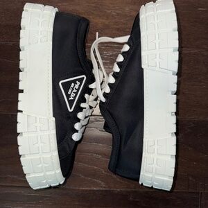 Prada Double Wheel Re-Nylon Sneakers